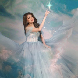 freetoedit fantasy fantasyart dreamy star sky girl woman sona75